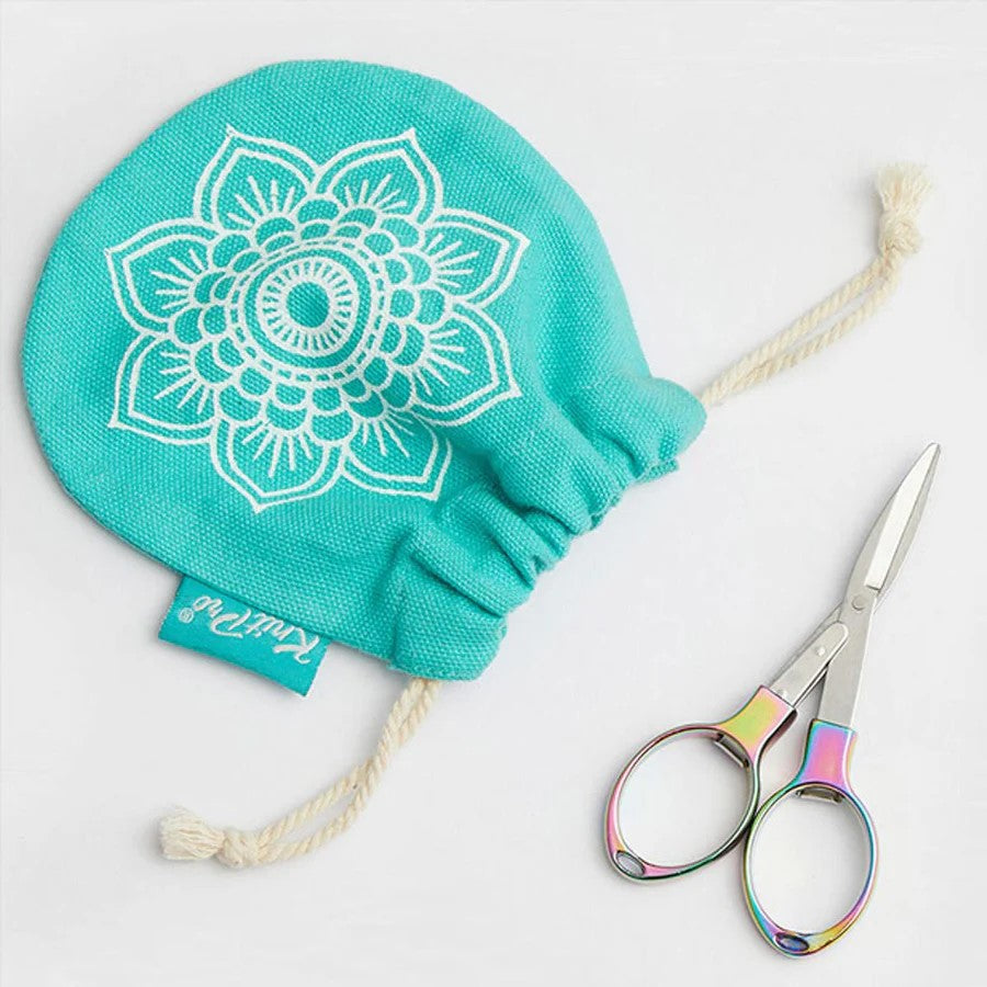 KnitPro Folding Scissors Rose Gold with Bag